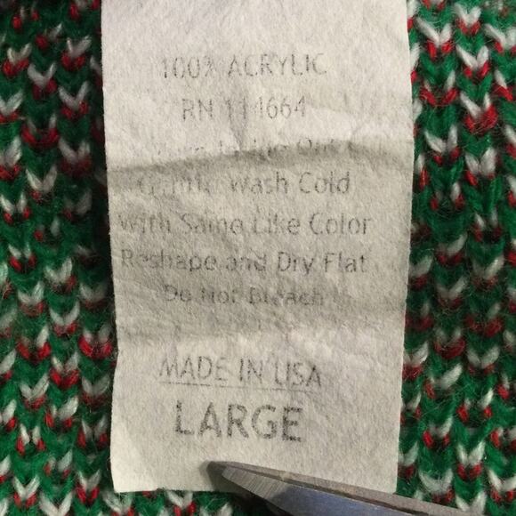 Ugly Christmas Sweater Men’s L Dan Crenshaw ‘All I Want is Affordable Gas’ - Picture 4 of 5